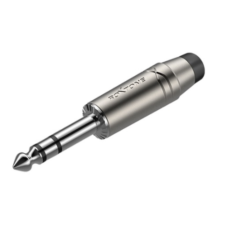 Разъем Roxtone RJ3PP-BK-NN Jack 6.3mm (stereo)