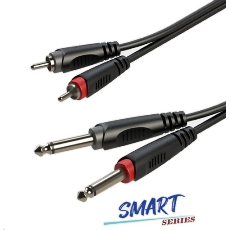 Готовий аудіокабель Roxtone SACC150L3, 2х1x0.14 кв. мм, вн. діаметр 4x8 мм, 3 м