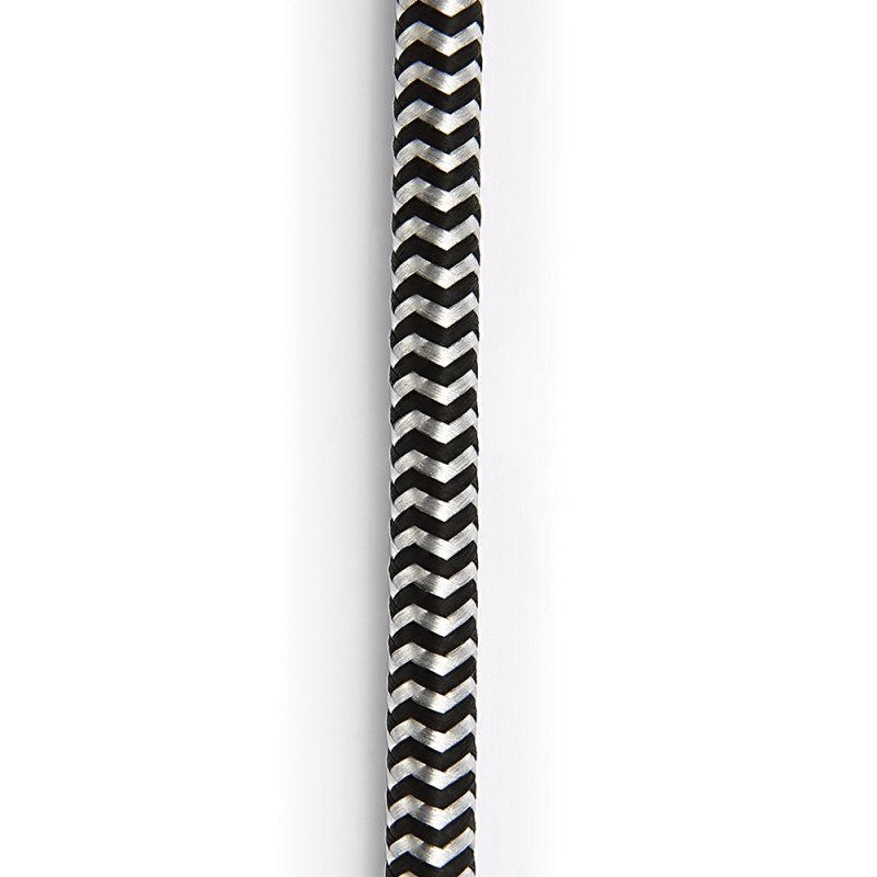 D`ADDARIO PW-BG-10BG Custom Series Braided Instrument Cable - Grey (3m)