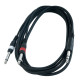 ROCKCABLE RCL20922 D4 Patch Cable - TRS Jack to 2 x TS Jack (1.5m)