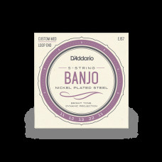 D‘ADDARIO EJ57 BANJO NICKEL PLATED STEEL CUSTOM MEDIUM (11-22) Струни для банджо
