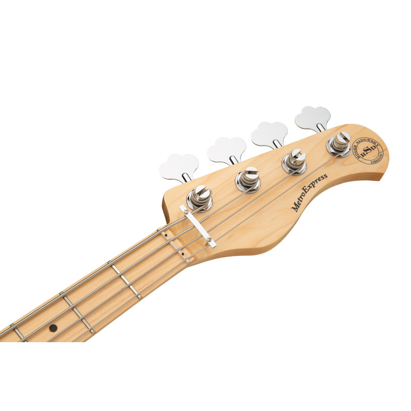 SADOWSKY MetroExpress 21-Fret Hybrid P/J Bass, Maple, 4-String (Solid Black High Polish) Бас-гітара