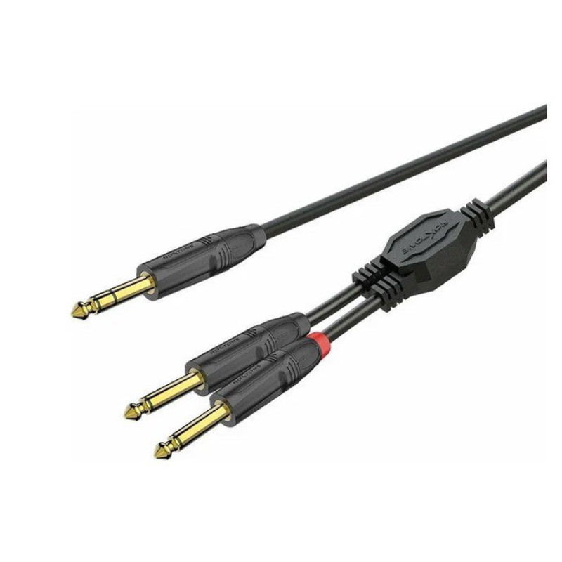 Готовый соединительный аудиокабель Roxtone GPTC130L3, 2х0.22 кв. мм, вн. диаметр 5 мм, 3 м