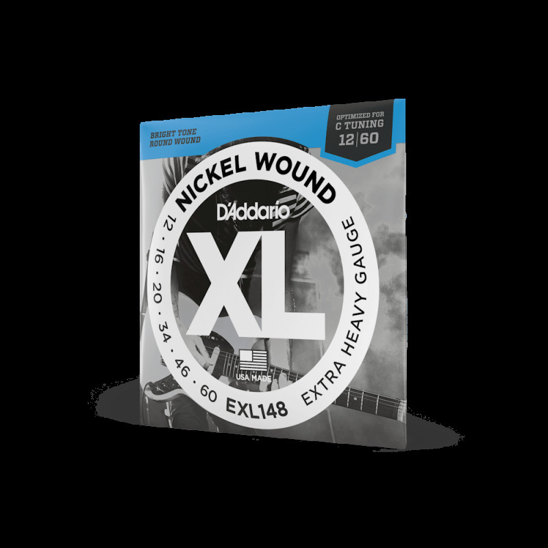 D’ADDARIO EXL148 XL NICKEL WOUND EXTRA HEAVY (12-60) Струны для электрогитары