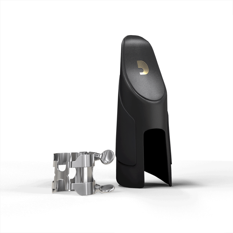 D`ADDARIO H-LIGATURE & CAP FOR Bb CLARINET Silver-Plated
