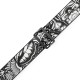 LEVY'S MP2TAT-001 2 Tattoo Series Poly Guitar Strap - B&W Clowns Ремінь для гітари