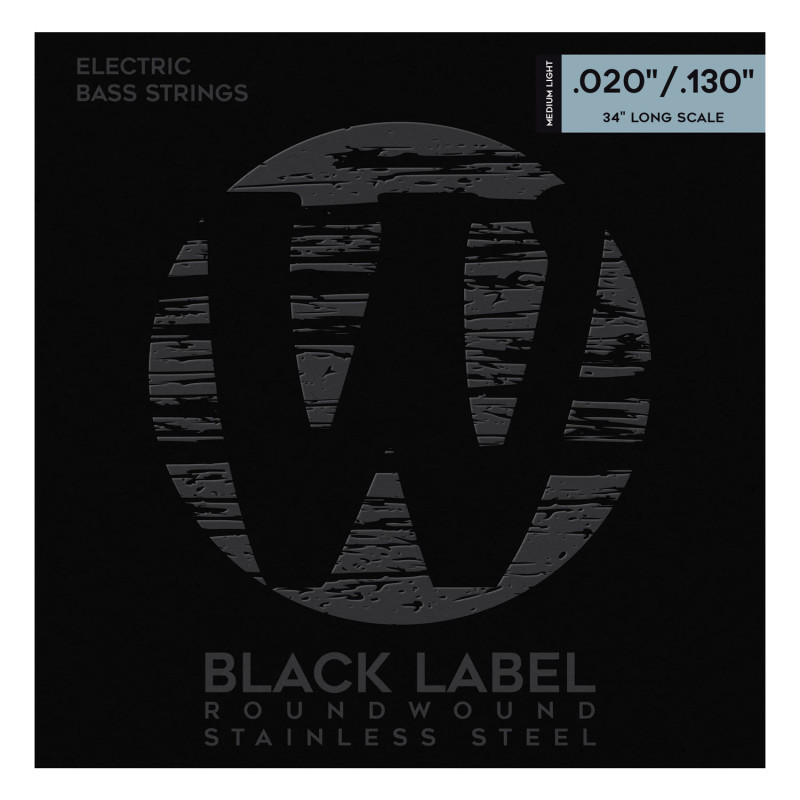WARWICK 40400 Black Label Medium Light 6-String (20-130) Струни для бас-гітари