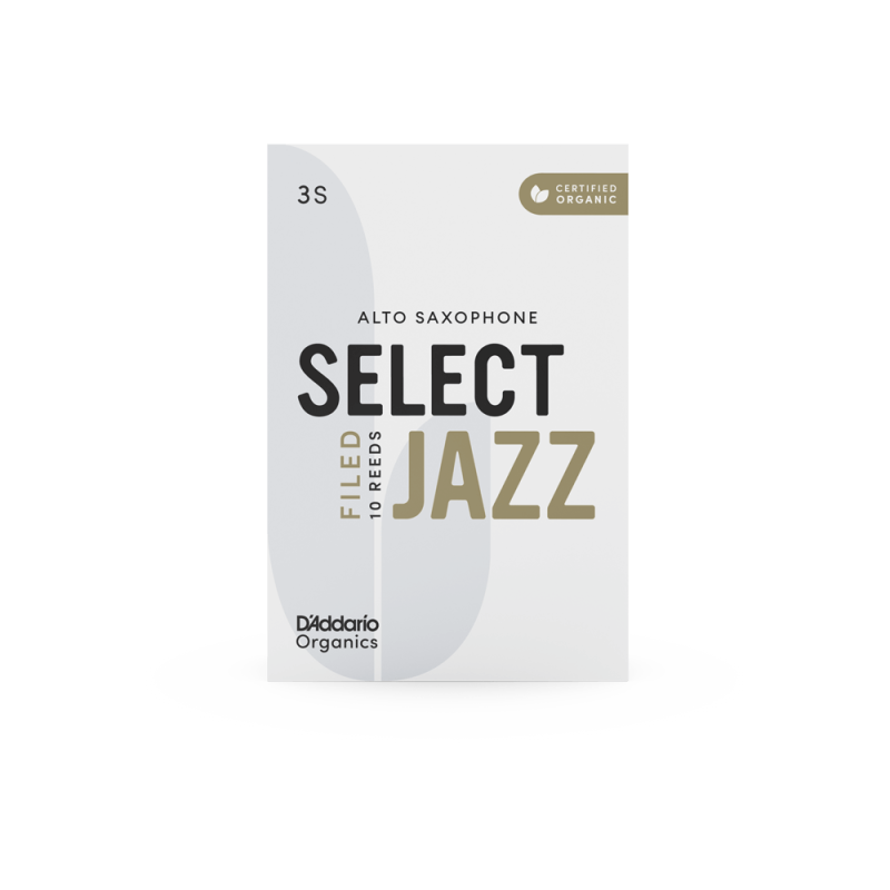D`ADDARIO Organic Select Jazz - Alto Sax Filed 3S - 10 Pack