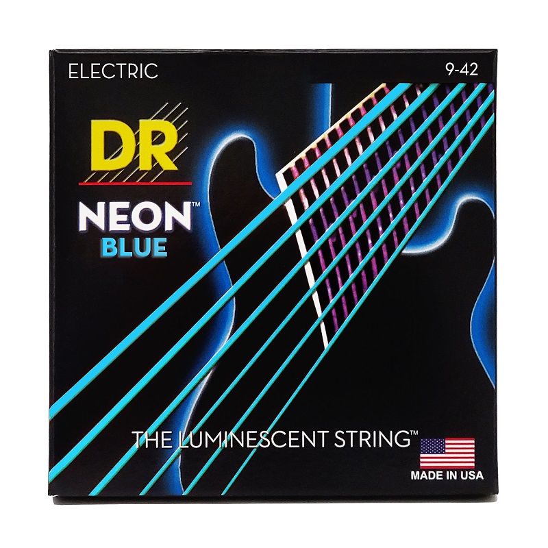 DR STRINGS NEON Blue Electric - Light (9-42) Струни для електрогітари