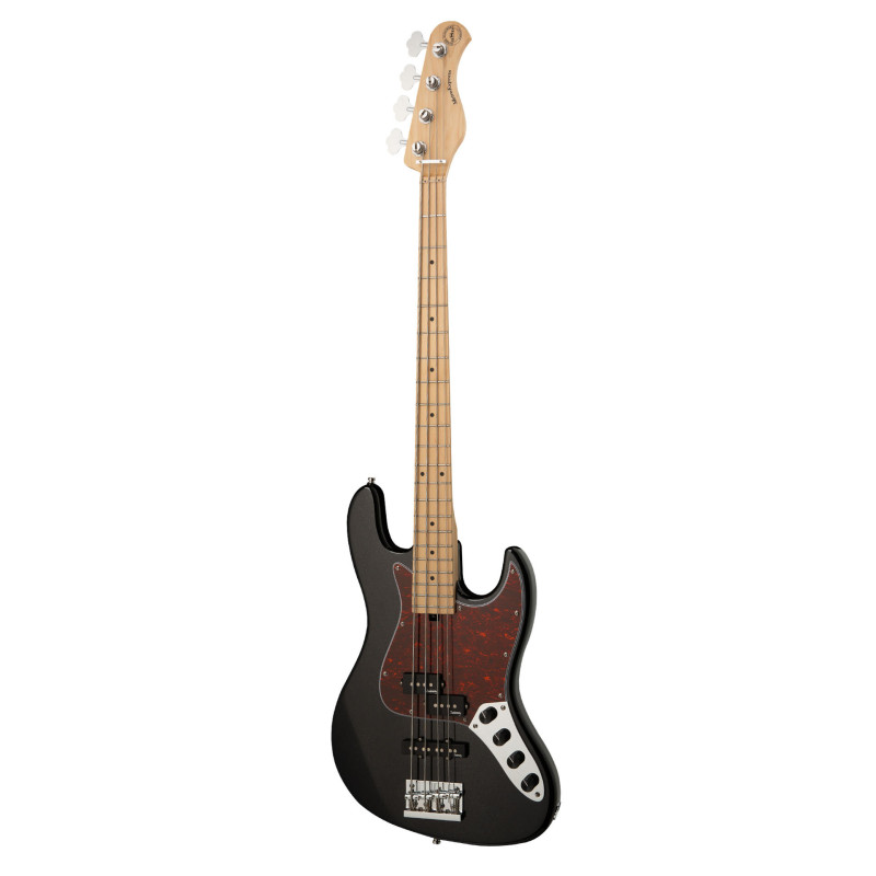 SADOWSKY MetroExpress 21-Fret Hybrid P/J Bass, Maple, 4-String (Solid Black High Polish) Бас-гітара