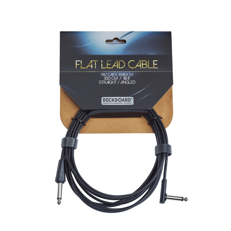ROCKBOARD Flat Instrument Cable, Straight/Angled (300 cm)