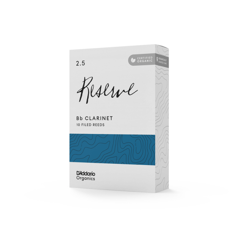 D`ADDARIO Organic Reserve Bb Clarinet #2.5 - 10 Pack