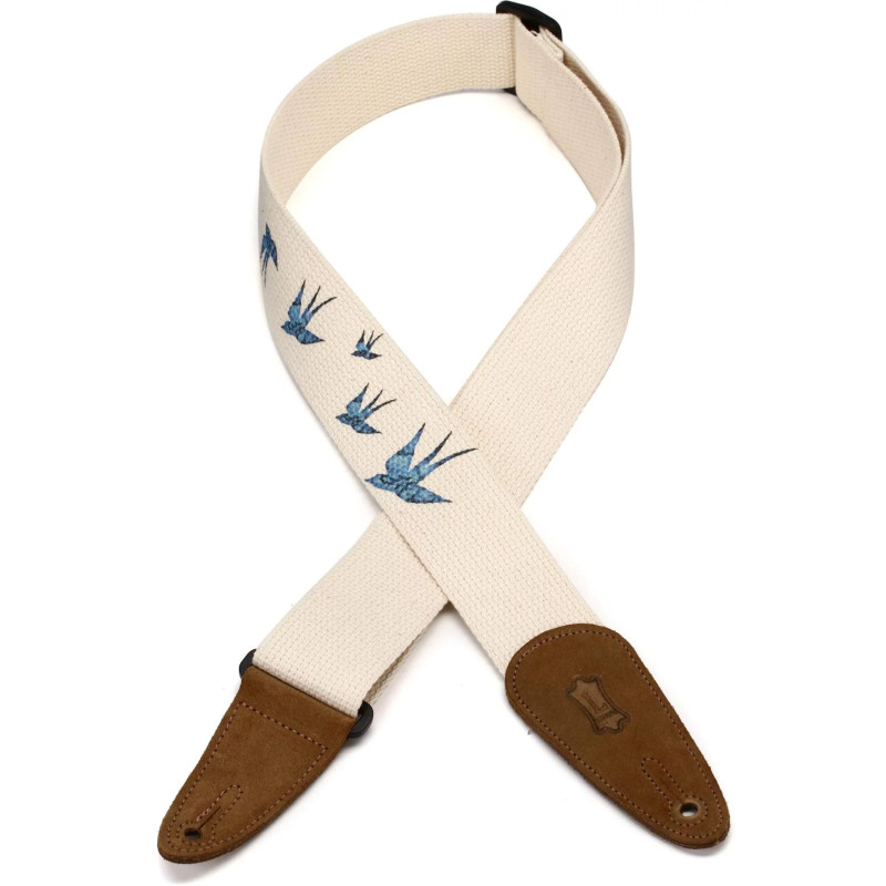 LEVY'S MC8U-006 PRINT SERIES COTTON GUITAR STRAP (BIRDS) Ремінь для гітари