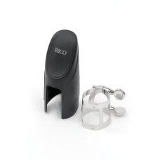 D`ADDARIO RICO LIGATURE & CAP FOR SOPRANO SAX Nickel-Plated