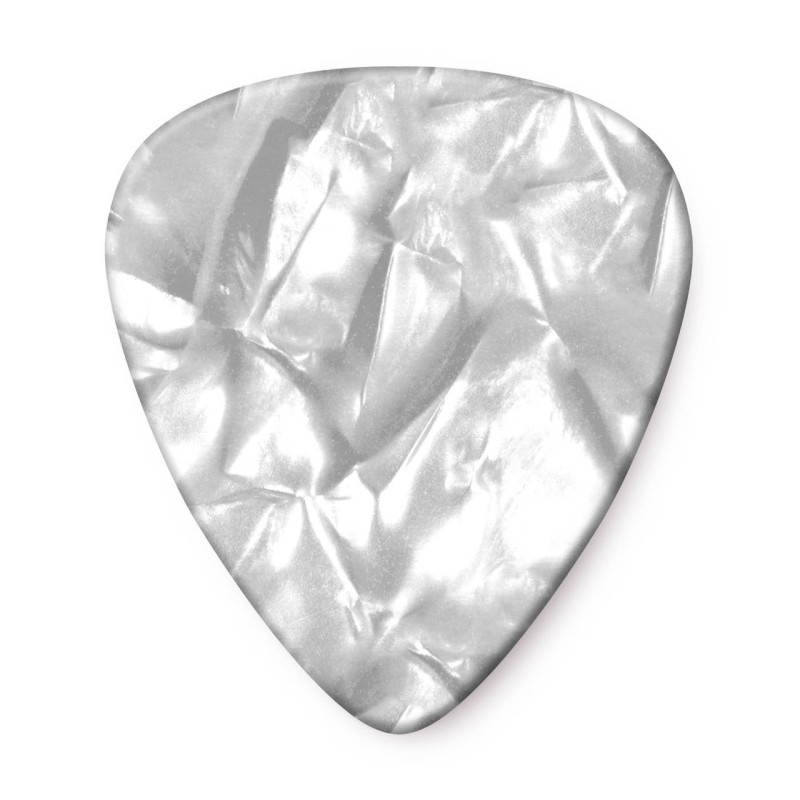 DUNLOP CELLULOID WHITE PEARLOID PICK EXTRA HEAVY Медіатори