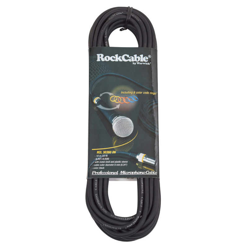 ROCKCABLE RCL30360 D6 Microphone Cable (10m)
