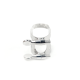 D`ADDARIO RICO LIGATURE & CAP FOR SOPRANO SAX Nickel-Plated