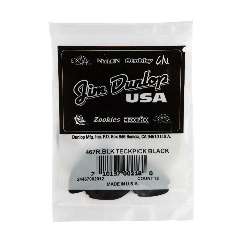 DUNLOP TECKPICK STANDARD BLACK ALUMINUM Медіатори