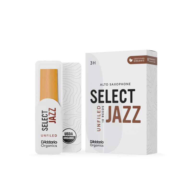 D`ADDARIO Organic Select Jazz - Alto Sax Unfiled 3H - (1 шт)
