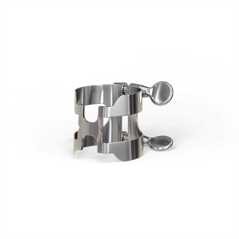 D`ADDARIO H-LIGATURE & CAP FOR Bb CLARINET Silver-Plated