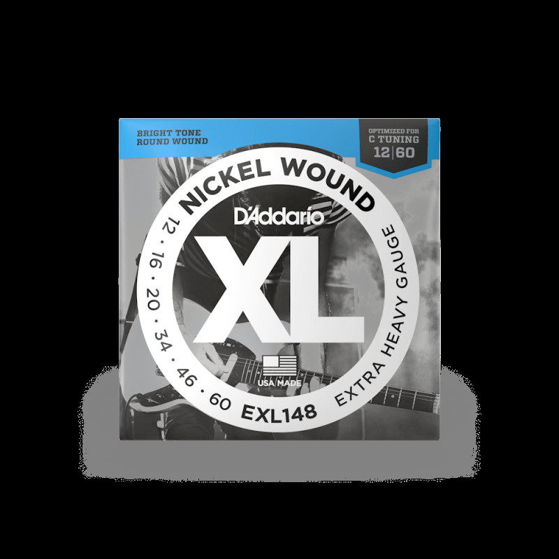 D’ADDARIO EXL148 XL NICKEL WOUND EXTRA HEAVY (12-60) Струны для электрогитары