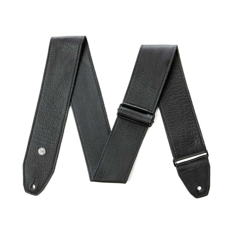 DUNLOP BMF15BK BMF TRI-GLIDE LEATHER BLACK STRAP Ремінь для гітари