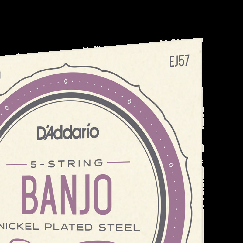 D’ADDARIO EJ57 BANJO NICKEL PLATED STEEL CUSTOM MEDIUM (11-22) Струны для банджо