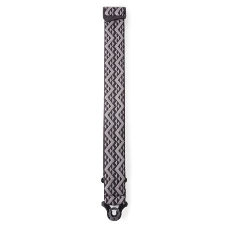 D`ADDARIO 50BAL03 AUTO LOCK GUITAR STRAP (BLACK PADDED GEOMETRIC)