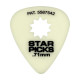 EVERLY GLOW IN THE DARK STAR PICK MEDIUM .71mm (12-PACK)