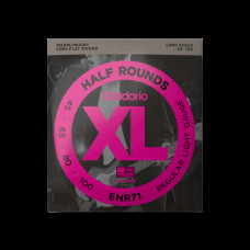 D‘ADDARIO ENR71 XL HALF ROUNDS BASS REGULAR LIGHT (45-100) Струни для бас-гітари