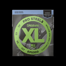 D‘ADDARIO EPS300 XL PROSTEEELS BASS Custom Light Top/Medium Bottom (43-107) Струни для бас-гітари
