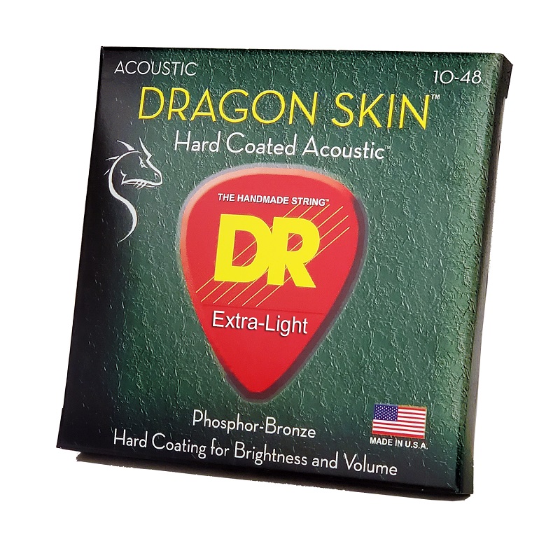 DR STRINGS DRAGON SKIN Acoustic - Extra Light (10-48) Струни для акустичної гітари