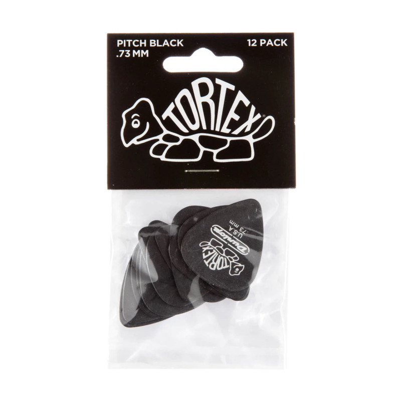 DUNLOP TORTEX PITCH BLACK STANDARD PICK .73MM Медіатори