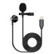 FZONE KM-06 LAVALIER MICROPHONE W/ EARPHONE (Lighting) Петличний мікрофон з навушником для iOS пристроїв