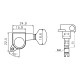 PAXPHIL J-07 6-in line Lock BK