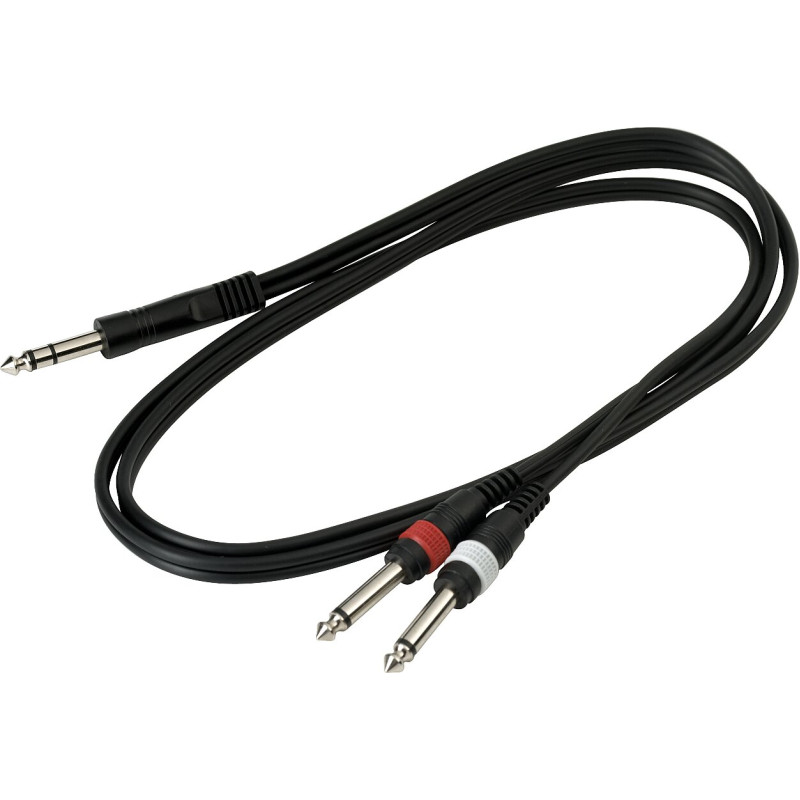 ROCKCABLE RCL20922 D4 Patch Cable - TRS Jack to 2 x TS Jack (1.5m)