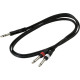 ROCKCABLE RCL20922 D4 Patch Cable - TRS Jack to 2 x TS Jack (1.5m)