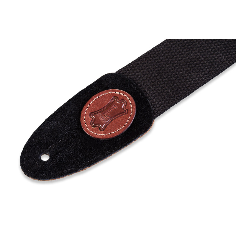 LEVY'S MSSC8-BLK CLASSICS SERIES COTTON GUITAR STRAP (BLACK) Ремінь для гітари