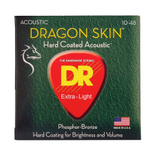 DR STRINGS DRAGON SKIN Acoustic - Extra Light (10-48) Струни для акустичної гітари