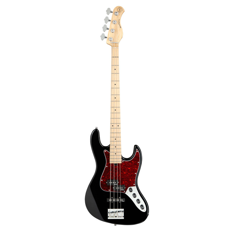 SADOWSKY MetroExpress 21-Fret Hybrid P/J Bass, Maple, 4-String (Solid Black High Polish) Бас-гітара