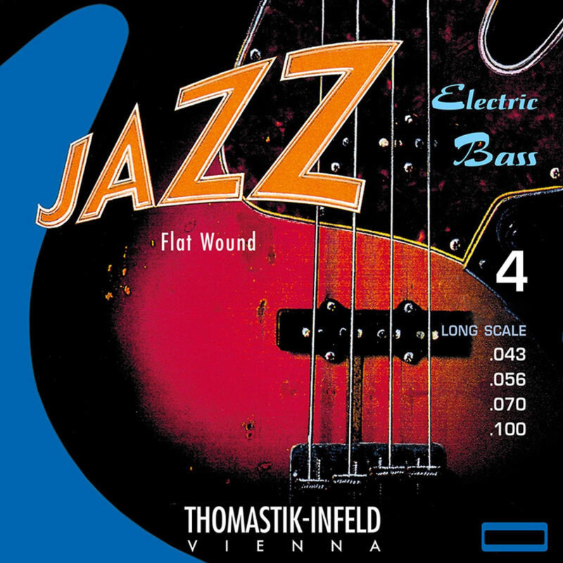 THOMASTIК Комплект струн Thomastik Jazz Flat Wound для бас-гітари Струни для бас-гітари