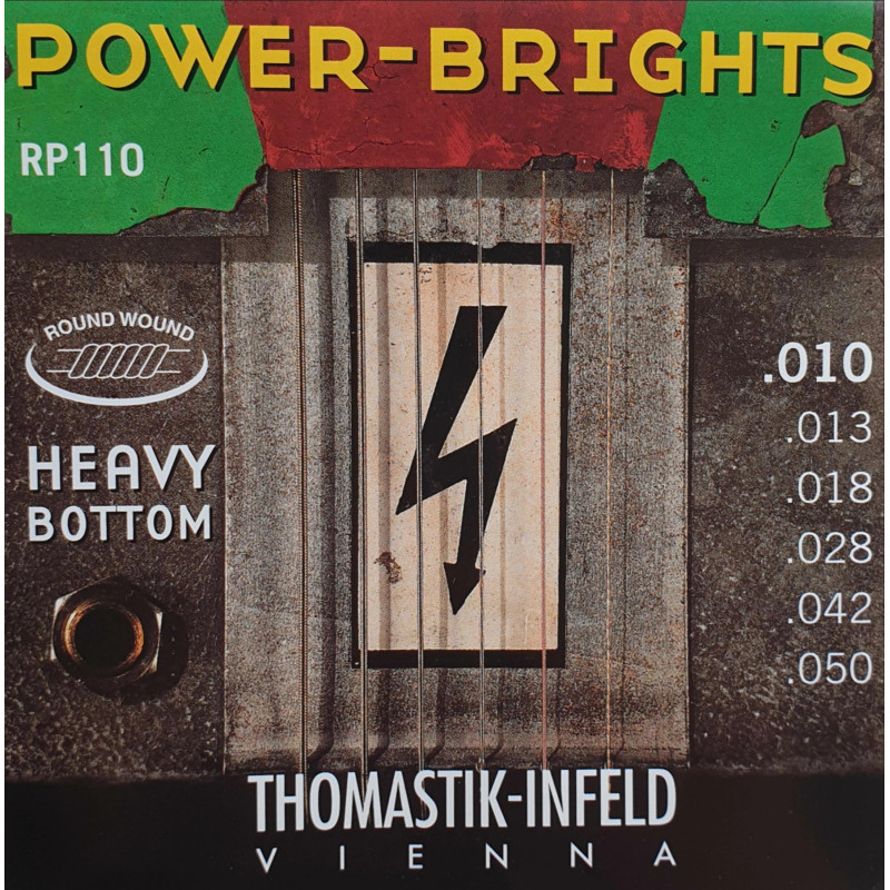 Комплект струн Thomastik Power-Brights Heavy Bottom для электро-гитары