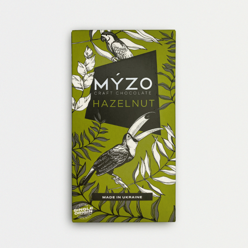 MYZO HAZELNUT | 80G Шоколад чорний