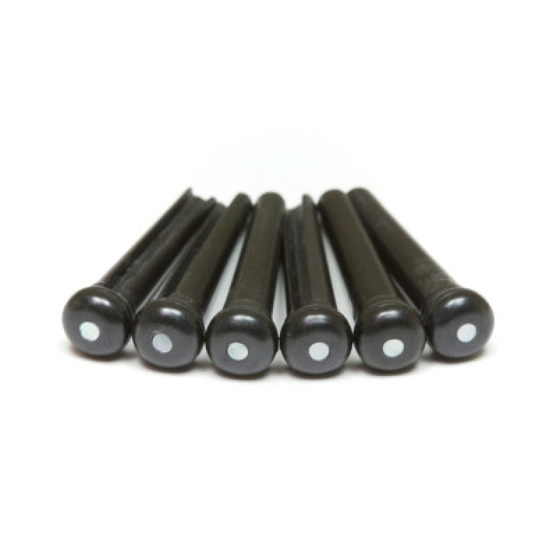 Набір кілочків GRAPH TECH PP-2142-00 TUSQ Bridge Pins Martin Style 2mm Black / Mother-Of-Pearl Dot (6 Pcs)