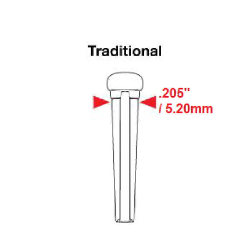 Набір кілочків GRAPH TECH PP-2142-00 TUSQ Bridge Pins Martin Style 2mm Black / Mother-Of-Pearl Dot (6 Pcs)