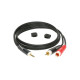 Кабель коммутационный KLOTZ AY7 Y-CABLE STEREO MINI JACK - RCA BLACK 1 M