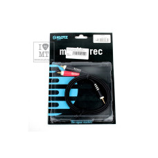 Кабель коммутационный KLOTZ AY7 Y-CABLE STEREO MINI JACK - RCA BLACK 1 M