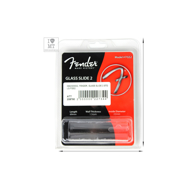 FENDER GLASS SLIDE 2 STD LG FGS2 Слайдер