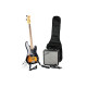 SQUIER by FENDER PJ BASS PACK BROWN SUNBURST Бас-гитара