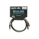 Кабель комутаційний KLOTZ KY7-090 MINILINK PRO Y-CABLE BLACK 0.9 M